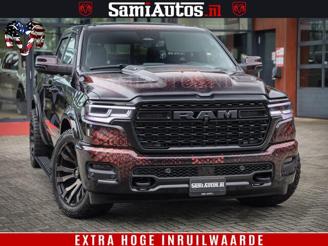 Dodge RAM PICKUP COBRA EDITION | All-In Prijs | 1500 Limited Night High Output 540HP 706Nm | Massage + Full Option | De Meest Luxe en Volle Pick-Up in zijn Klasse | Comfortabele Dubbele Cabine met Royale 5 Zitplaatsen | BPM vrij | Nu Leverbaar uit Voorraad | Voorraad Nr 2