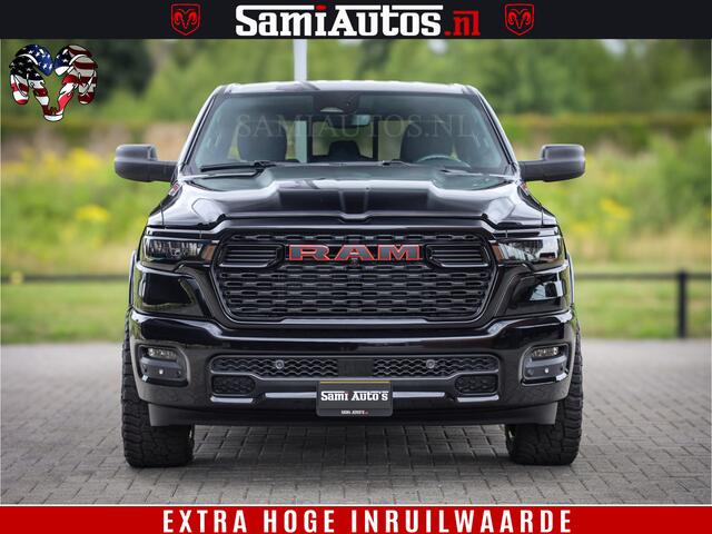 Dodge RAM PICKUP TradesMan 6 Persoons Uitvoering | LEDER RS | 420Pk 636Nm | Pick-Up | Comfortabele Dubbele Cabine met Royale 6 Zitplaatsen | BPM vrij | Nu Leverbaar uit Voorraad | Voorraad Nr 2217- 2911