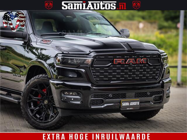 Dodge RAM PICKUP TradesMan 6 Persoons Uitvoering | LEDER RS | 420Pk 636Nm | Pick-Up | Comfortabele Dubbele Cabine met Royale 6 Zitplaatsen | BPM vrij | Nu Leverbaar uit Voorraad | Voorraad Nr 2217- 2911