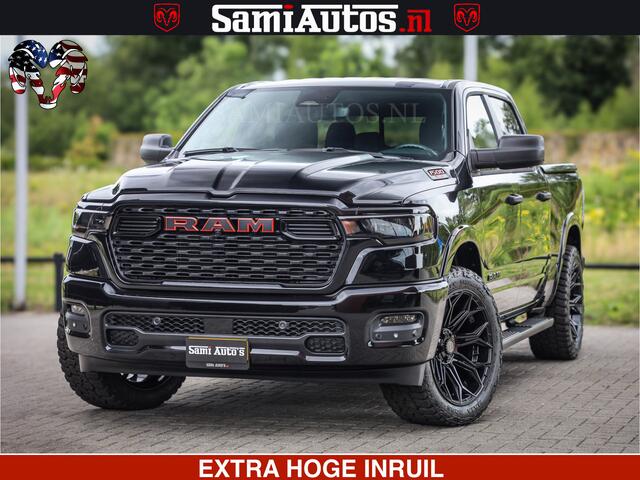 Dodge RAM PICKUP TradesMan 6 Persoons Uitvoering | LEDER RS | 420Pk 636Nm | Pick-Up | Comfortabele Dubbele Cabine met Royale 6 Zitplaatsen | BPM vrij | Nu Leverbaar uit Voorraad | Voorraad Nr 2217- 2911