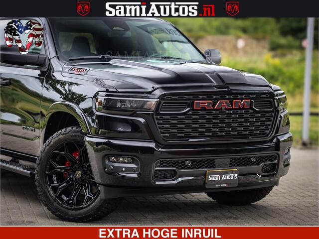 Dodge RAM PICKUP TradesMan 6 Persoons Uitvoering | LEDER RS | 420Pk 636Nm | Pick-Up | Comfortabele Dubbele Cabine met Royale 6 Zitplaatsen | BPM vrij | Nu Leverbaar uit Voorraad | Voorraad Nr 2217- 2911