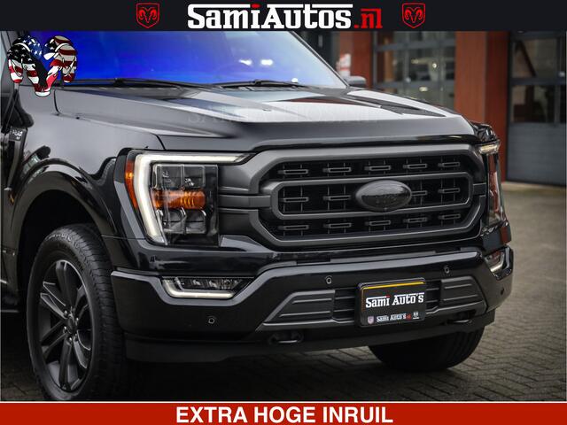 Dodge RAM PICKUP FORD F150 BLACK OPS | 5.0 V8 406PK | 360 CAMERA | UITLAAT KLEP | BEDSLIDE | CREW CAB | LEDER | CREW CAB | DUBBELE CABINE | 5 PERSOONS | DC | GRIJSKENTEKEN |