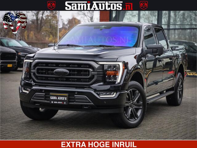 Dodge RAM PICKUP FORD F150 BLACK OPS | 5.0 V8 406PK | 360 CAMERA | UITLAAT KLEP | BEDSLIDE | CREW CAB | LEDER | CREW CAB | DUBBELE CABINE | 5 PERSOONS | DC | GRIJSKENTEKEN |