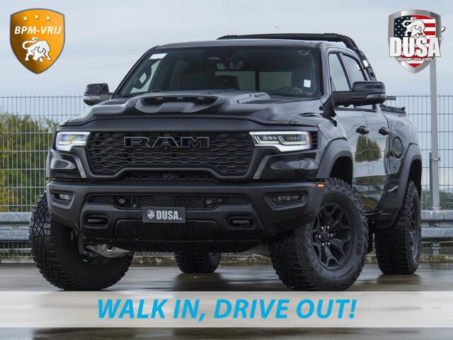Dodge RAM PICKUP | RHO | 3.0L Twin-Turbo I6 | 4x4 | Crew Cab | Black Edition | Panoramadak | 14,4-inch Touchscreen | Passenger Display | Getoonde accessoires zijn verkrijgbaar tegen meerprijs