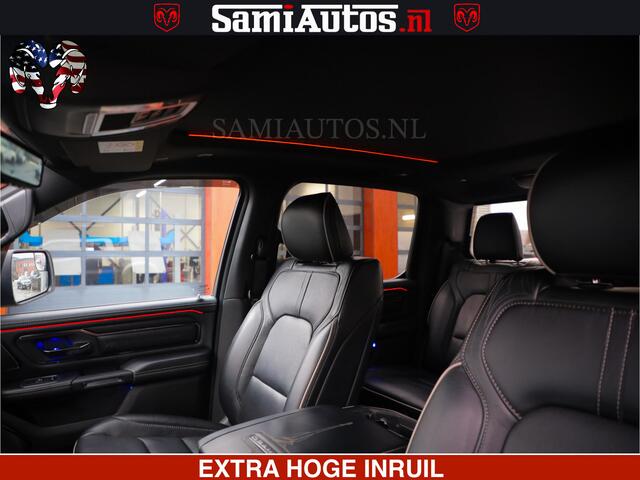 Dodge RAM PICKUP HULK PACK | LIMITED SPORT | 5.7 V8 HEMI | FEUL WHEELS MAT BLACK | BOM VOL | CREW CAB 5 PERSOONS | DUBBELE CABINE DC | GRIJS KENTEKEN | SFEERVERLICHTING | HUD | LICHTVERING | PANODAK | FULL LED |