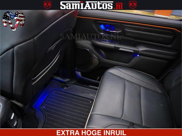 Dodge RAM PICKUP HULK PACK | LIMITED SPORT | 5.7 V8 HEMI | FEUL WHEELS MAT BLACK | BOM VOL | CREW CAB 5 PERSOONS | DUBBELE CABINE DC | GRIJS KENTEKEN | SFEERVERLICHTING | HUD | LICHTVERING | PANODAK | FULL LED |