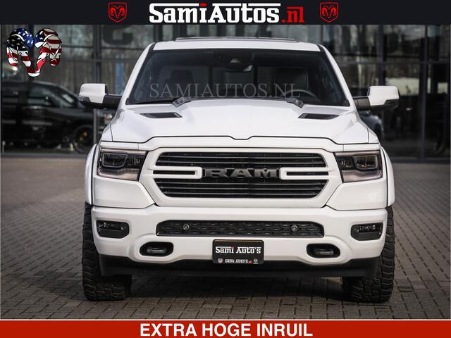 Dodge RAM PICKUP SPORT | V8 5.7 402PK | Krachtige Hemi | Panorama Dak | 12' Scherm | LPG | Comfortabele Dubbele Cabine met Royale 5 Zitplaatsen | NIEUW EN BPM vrij | Nu Leverbaar uit Voorraad | Nr 2527-641273 |