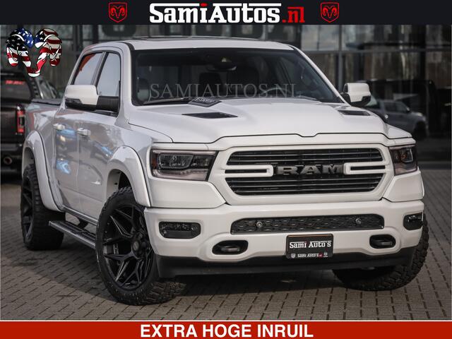 Dodge RAM PICKUP SPORT | V8 5.7 402PK | Krachtige Hemi | Panorama Dak | 12' Scherm | LPG | Comfortabele Dubbele Cabine met Royale 5 Zitplaatsen | NIEUW EN BPM vrij | Nu Leverbaar uit Voorraad | Nr 2527-641273 |