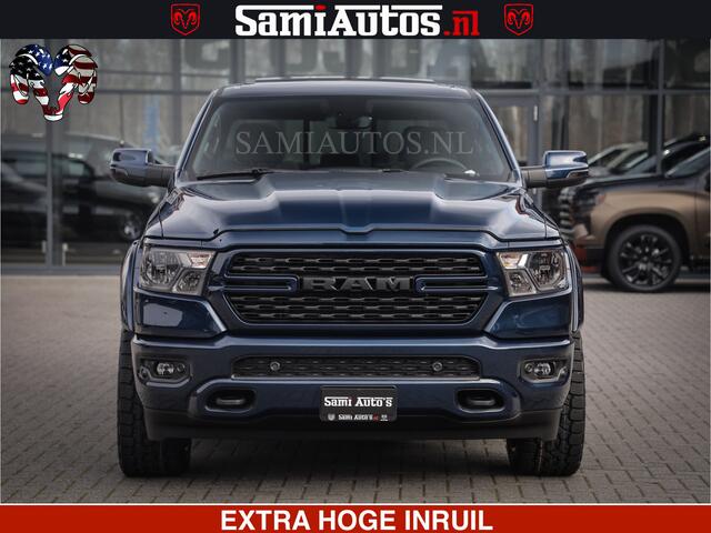 Dodge RAM PICKUP SPORT | 5.7 V8 4x4 HEMI | PANORAMA DAK | GROOTSCHEM 12 INCH | LPG | Patriot Blue | CREW CAB | DUBBELE CABINE | 5 PERSOONS | DC | VOORRAAD NR 2555 - 3325
