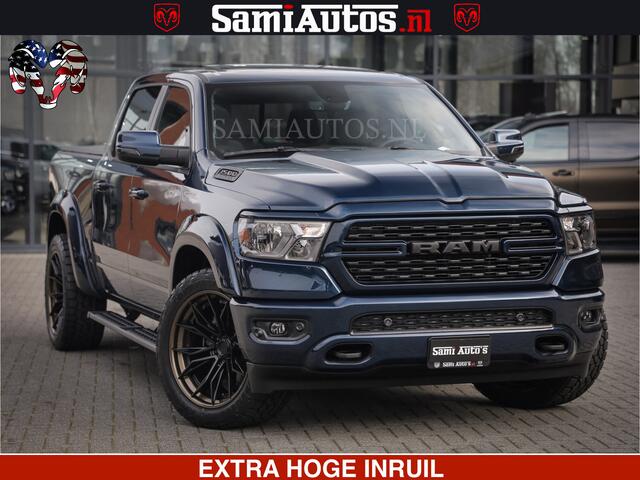 Dodge RAM PICKUP SPORT | 5.7 V8 4x4 HEMI | PANORAMA DAK | GROOTSCHEM 12 INCH | LPG | Patriot Blue | CREW CAB | DUBBELE CABINE | 5 PERSOONS | DC | VOORRAAD NR 2555 - 3325
