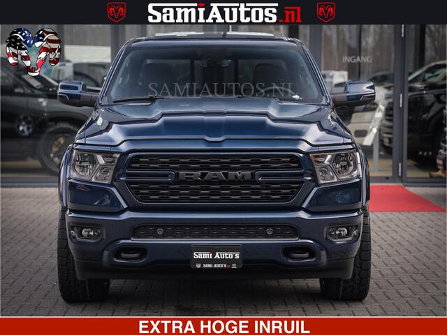 Dodge RAM PICKUP SPORT | 5.7 V8 4x4 HEMI | PANORAMA DAK | GROOTSCHEM 12 INCH | LPG | Patriot Blue | CREW CAB | DUBBELE CABINE | 5 PERSOONS | DC | VOORRAAD NR 2555 - 3325