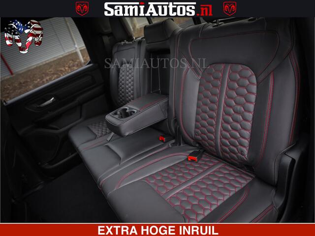 Dodge RAM PICKUP RS LEDER RODE STIKSELS | 6 PERSOONS | 420Pk 636Nm | Pick-Up | Comfortabele Dubbele Cabine met Royale 6 Zitplaatsen | BPM vrij | Nu Leverbaar uit Voorraad | Voorraad Nr 2217- 2911