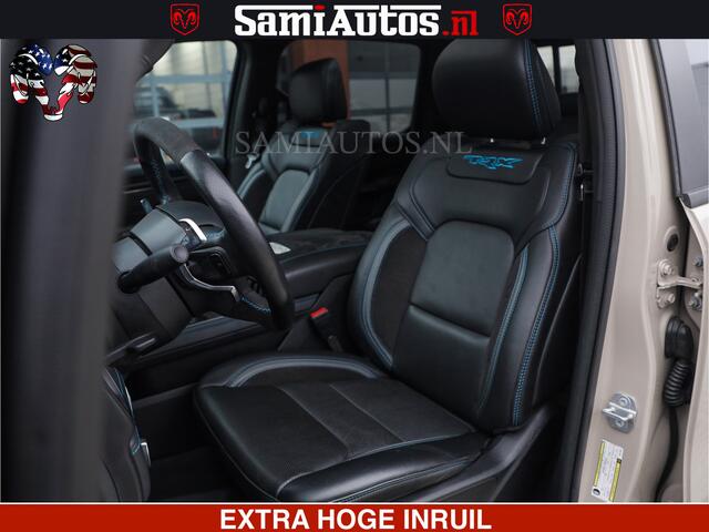 Dodge RAM PICKUP TRX | SANDBLAST EDITION | SUPERCHARGER 6.2 SRT 711PK HELLCAT | CARBON | Mojave Sand Clear Coat | HARMAN KARDON & PANO DAK & ALP ADVANCED SAFETY GROUP & ADG TECHNOLOGY GROUP | 4X4 | DUBBELE CABINE DC 5 PERSOONS | VOORRAAD NR: 6545