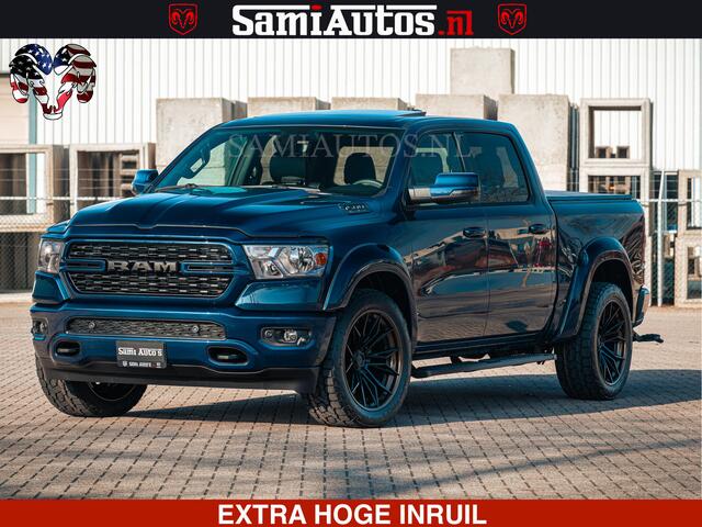 Dodge RAM PICKUP SPORT | 5.7 V8 4x4 HEMI | PANORAMA DAK | GROOTSCHEM 12 INCH | LPG | Patriot Blue | CREW CAB | DUBBELE CABINE | 5 PERSOONS | DC | VOORRAAD NR 2555 - 3325