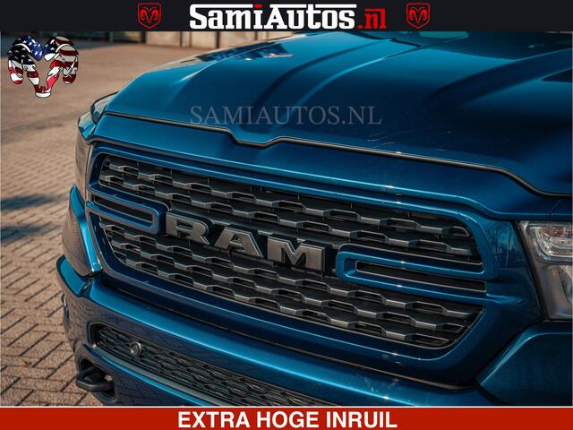 Dodge RAM PICKUP SPORT | 5.7 V8 4x4 HEMI | PANORAMA DAK | GROOTSCHEM 12 INCH | LPG | Patriot Blue | CREW CAB | DUBBELE CABINE | 5 PERSOONS | DC | VOORRAAD NR 2555 - 3325
