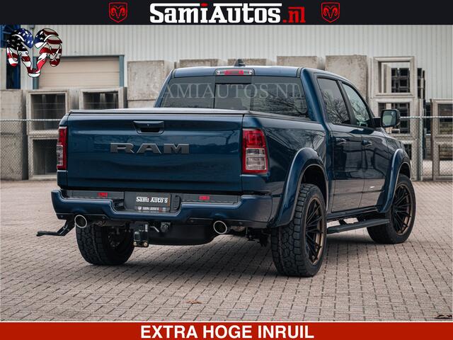 Dodge RAM PICKUP SPORT | 5.7 V8 4x4 HEMI | PANORAMA DAK | GROOTSCHEM 12 INCH | LPG | Patriot Blue CREW CAB | DUBBELE CABINE | 5 PERSOONS | DC | VOORRAAD NR 2555 - 3325