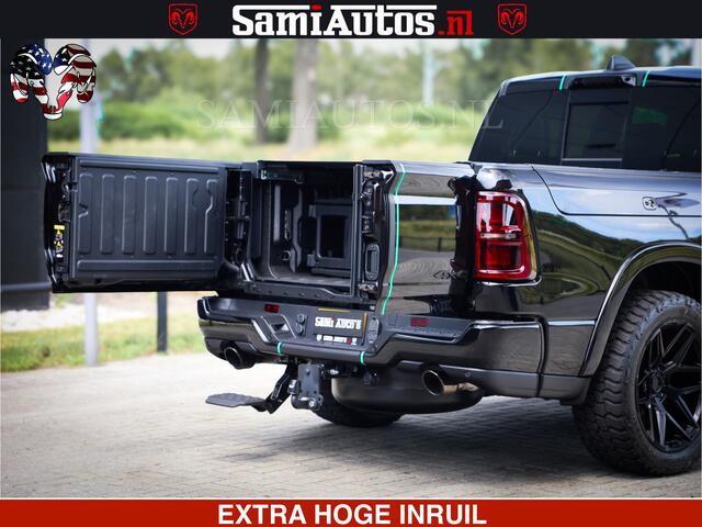 Dodge RAM PICKUP Limited H.O 540HP 706Nm | Massage + Full Option | De Meest Luxe en Volle Pick-Up in zijn Klasse | Comfortabele Dubbele Cabine met Royale 5 Zitplaatsen | BPM vrij | Nu Leverbaar uit Voorraad | Voorraad Nr 2304 - 8540