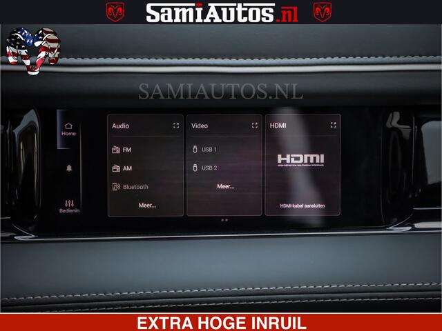 Dodge RAM PICKUP LIMITED NIGHT H.O 540 PK 706 Nm | XB9 | MASSAGE | BOM VOL | CREW CAB | DUBBELE CABINE | GRIJSKENTEKEN | 5 PERSOONS | DE MEEST LUXUEUZE en BEGEERDE Pick-up