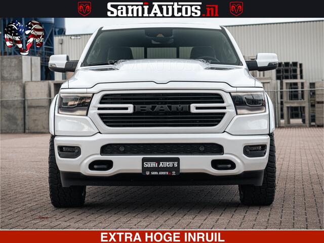 Dodge RAM PICKUP V8 5.7 402PK | LARAMIE SPORT | Krachtige Hemi | Panorama Dak | 12' Scherm | LPG | Comfortabele Dubbele Cabine met Royale 5 Zitplaatsen | NIEUW EN BPM vrij | Nu Leverbaar uit Voorraad | Nr 2529 - 1277 |