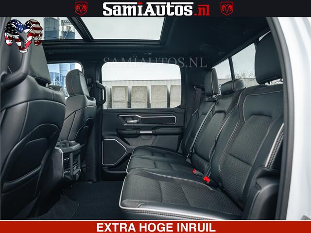 Dodge RAM PICKUP V8 5.7 402PK | LARAMIE SPORT | Krachtige Hemi | Panorama Dak | 12' Scherm | LPG | Comfortabele Dubbele Cabine met Royale 5 Zitplaatsen | NIEUW EN BPM vrij | Nu Leverbaar uit Voorraad | Nr 2529 - 1277 |