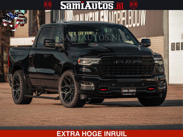 Dodge RAM PICKUP Limited H.O 540PK 706Nm | Massage + Full Option | De Meest Luxe en Volle Pick-Up in zijn Klasse | Comfortabele Dubbele Cabine met Royale 5 Zitplaatsen | BPM vrij | Nu Leverbaar uit Voorraad | Voorraad Nr 2326 - 5169