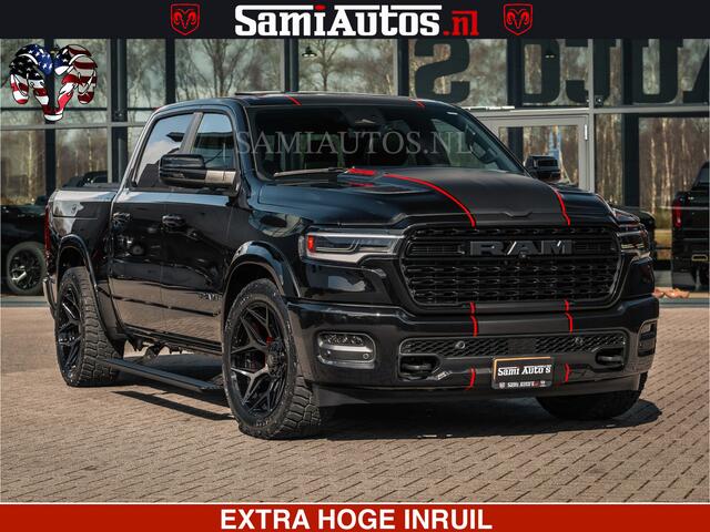 Dodge RAM PICKUP HULK | Limited Night H.O 540HP 706Nm | Massage + Full Option | De Meest Luxe en Volle Pick-Up in zijn Klasse | Hulk Pack is meer prijs | Comfortabele Dubbele Cabine met Royale 5 Zitplaatsen | BPM vrij | Nu Leverbaar uit Voorraad | Voorraad Nr 2357 - 5182