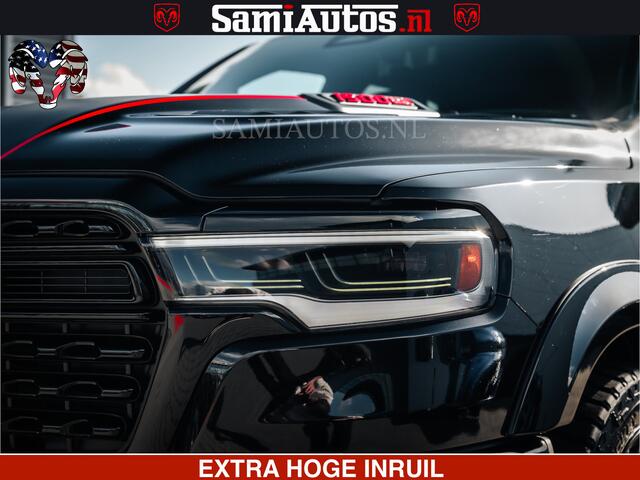Dodge RAM PICKUP HULK | Limited Night H.O 540HP 706Nm | Massage + Full Option | De Meest Luxe en Volle Pick-Up in zijn Klasse | Hulk Pack is meer prijs | Comfortabele Dubbele Cabine met Royale 5 Zitplaatsen | BPM vrij | Nu Leverbaar uit Voorraad | Voorraad Nr 2357 - 5182
