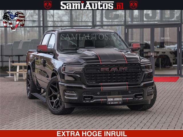 Dodge RAM PICKUP Limited H.O 540HP 706Nm | Massage + Full Option | De Meest Luxe en Volle Pick-Up in zijn Klasse | Comfortabele Dubbele Cabine met Royale 5 Zitplaatsen | BPM vrij | Nu Leverbaar uit Voorraad | Voorraad Nr 2304 - 8540