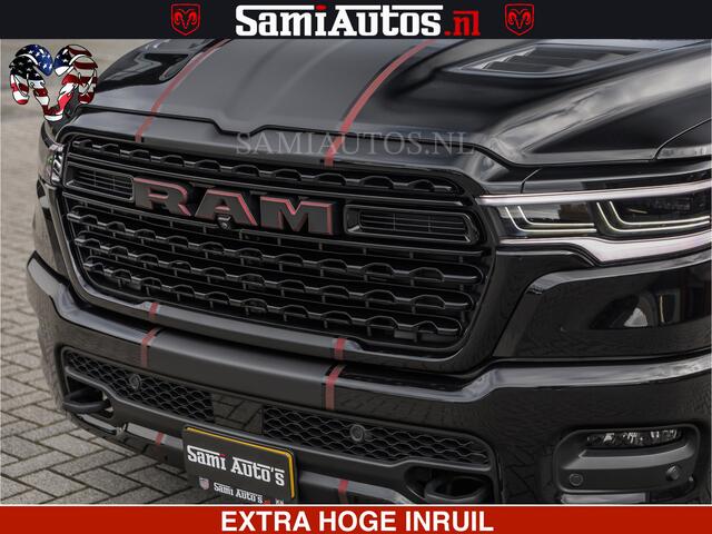 Dodge RAM PICKUP Limited H.O 540HP 706Nm | Massage + Full Option | De Meest Luxe en Volle Pick-Up in zijn Klasse | Comfortabele Dubbele Cabine met Royale 5 Zitplaatsen | BPM vrij | Nu Leverbaar uit Voorraad | Voorraad Nr 2304 - 8540