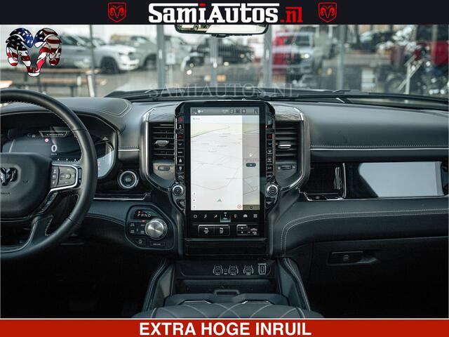 Dodge RAM PICKUP LIMITED H.O 540PK 706Nm | Massage + Full Option | De Meest Luxe en Volle Pick-Up in zijn Klasse | Comfortabele Dubbele Cabine met Royale 5 Zitplaatsen | BPM vrij | Nu Leverbaar uit Voorraad | Voorraad Nr 2298 - 7479