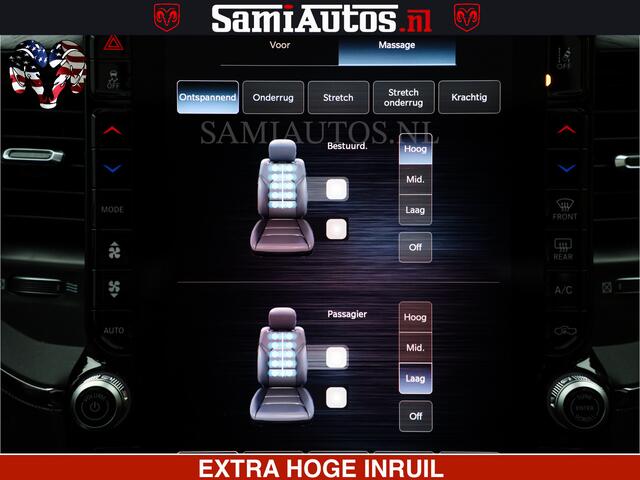 Dodge RAM PICKUP LIMITED SPORT H.O 540HP 706Nm | Massage + Full Option | De Meest Luxe en Volle Pick-Up in zijn Klasse | Comfortabele Dubbele Cabine met Royale 5 Zitplaatsen | BPM vrij | Nu Leverbaar uit Voorraad | Voorraad Nr 2355 - 5149