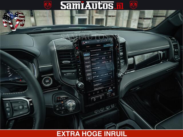 Dodge RAM PICKUP LIMITED NIGHT H.O 540HP 706Nm | Massage + Full Option | De Meest Luxe en Volle Pick-Up in zijn Klasse | Comfortabele Dubbele Cabine met Royale 5 Zitplaatsen | BPM vrij | Nu Leverbaar uit Voorraad | Voorraad Nr 2370 - 5411