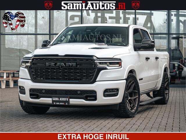 Dodge RAM PICKUP SPORT LIMITED H.O 540PK 706Nm | Massage + Full Option | De Meest Luxe en Volle Pick-Up in zijn Klasse | Comfortabele Dubbele Cabine met Royale 5 Zitplaatsen | BPM vrij | Nu Leverbaar uit Voorraad | Voorraad Nr 2336 - 7700