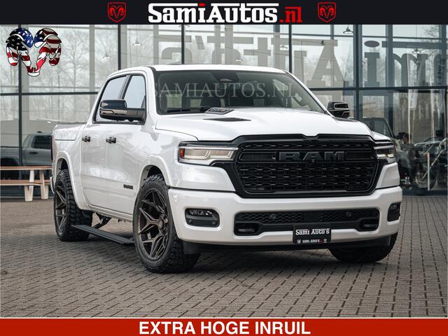 Dodge RAM PICKUP SPORT LIMITED H.O 540PK 706Nm | Massage + Full Option | De Meest Luxe en Volle Pick-Up in zijn Klasse | Comfortabele Dubbele Cabine met Royale 5 Zitplaatsen | BPM vrij | Nu Leverbaar uit Voorraad | Voorraad Nr 2336 - 7700