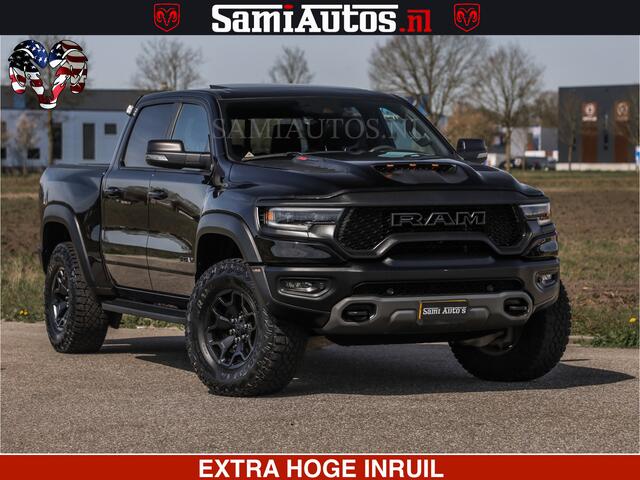 Dodge RAM PICKUP TRX HELLCAT | 6.2 V8 712PK SUPERCHARGER | FULLY LOADED | CARBON | BLACK ON BLACK | CREW CAB | DUBBELE CABINE | 5 PERSOONS |