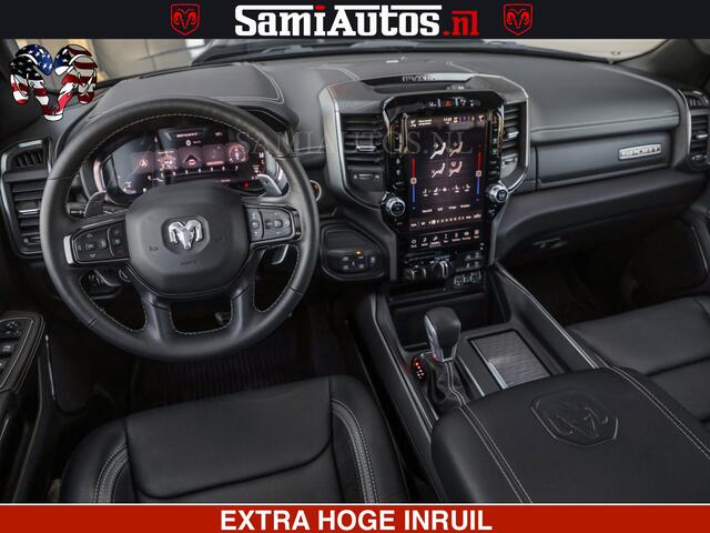 Dodge RAM PICKUP GT HULK | 5.7 V8 HEMI | VIRTUAL COCKPIT | HEAD-UP | ADAPTIVE CRUISE | 360 CAMERA | TRX PACK | Comfortabele Dubbele Cabine met Royale 5 Zitplaatsen | BPM vrij
