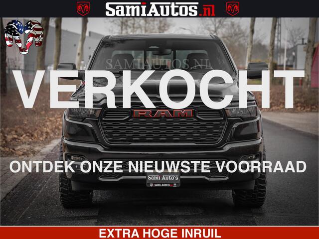 Dodge RAM PICKUP RS LEDER RODE STIKSELS | 6 PERSOONS | 420Pk 636Nm | Pick-Up | Comfortabele Dubbele Cabine met Royale 6 Zitplaatsen | BPM vrij | Nu Leverbaar uit Voorraad | Voorraad Nr 2217- 2911