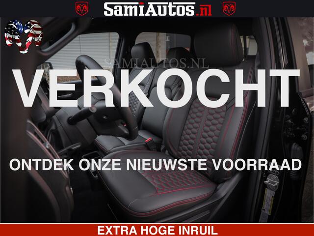 Dodge RAM PICKUP RS LEDER RODE STIKSELS | 6 PERSOONS | 420Pk 636Nm | Pick-Up | Comfortabele Dubbele Cabine met Royale 6 Zitplaatsen | BPM vrij | Nu Leverbaar uit Voorraad | Voorraad Nr 2217- 2911