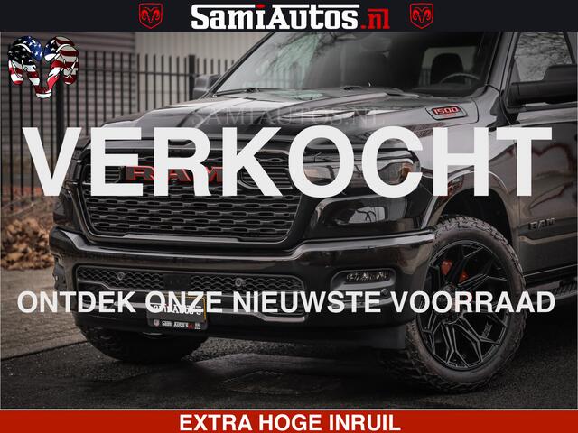 Dodge RAM PICKUP RS LEDER RODE STIKSELS | 6 PERSOONS | 420Pk 636Nm | Pick-Up | Comfortabele Dubbele Cabine met Royale 6 Zitplaatsen | BPM vrij | Nu Leverbaar uit Voorraad | Voorraad Nr 2217- 2911