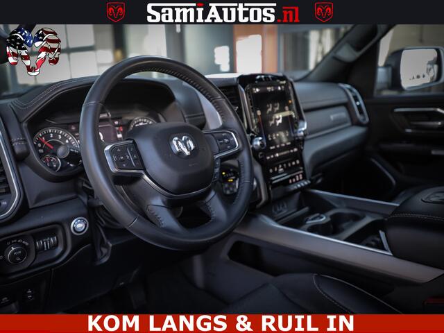 Dodge RAM PICKUP SPORT | 5.7 V8 4X4 | 22 ICH WHEELS | 12 INCH MULTIMEDIA | MEMORY SEAT | BED STEP | 3500KG | GRANITE CRYSTAL | PRINS LPG | CRUISE | FULL LED | ALARM K3 | UITLAAT KLEP SYSTEEM ALS NIEUW!