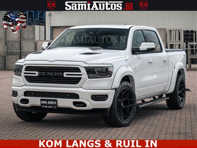 Dodge RAM PICKUP V8 5.7 402PK | LARAMIE SPORT | Krachtige Hemi | Panorama Dak | 12' Scherm | LPG | Comfortabele Dubbele Cabine met Royale 5 Zitplaatsen | NIEUW EN BPM vrij | Nu Leverbaar uit Voorraad | Nr 2528 - 1276 |