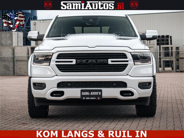 Dodge RAM PICKUP V8 5.7 402PK | LARAMIE SPORT | Krachtige Hemi | Panorama Dak | 12' Scherm | LPG | Comfortabele Dubbele Cabine met Royale 5 Zitplaatsen | NIEUW EN BPM vrij | Nu Leverbaar uit Voorraad | Nr 2528 - 1276 |