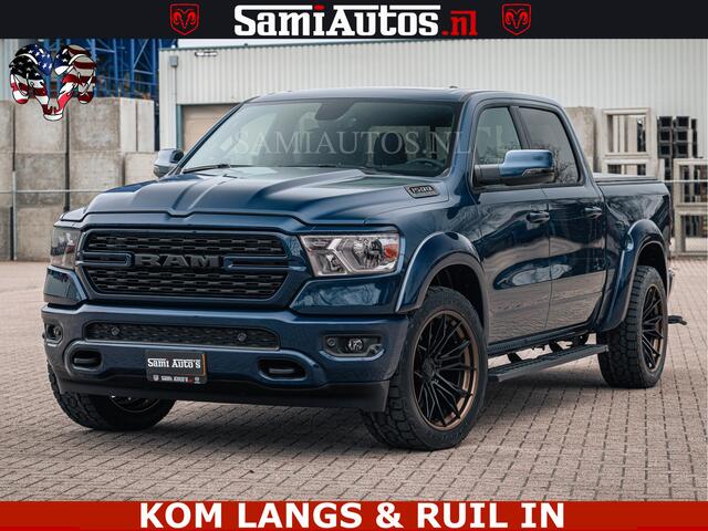 Dodge RAM PICKUP SPORT | 5.7 V8 4x4 HEMI | PANORAMA DAK | GROOTSCHEM 12 INCH | LPG | Patriot Blue CREW CAB | DUBBELE CABINE | 5 PERSOONS | DC | VOORRAAD NR 2555 - 3325