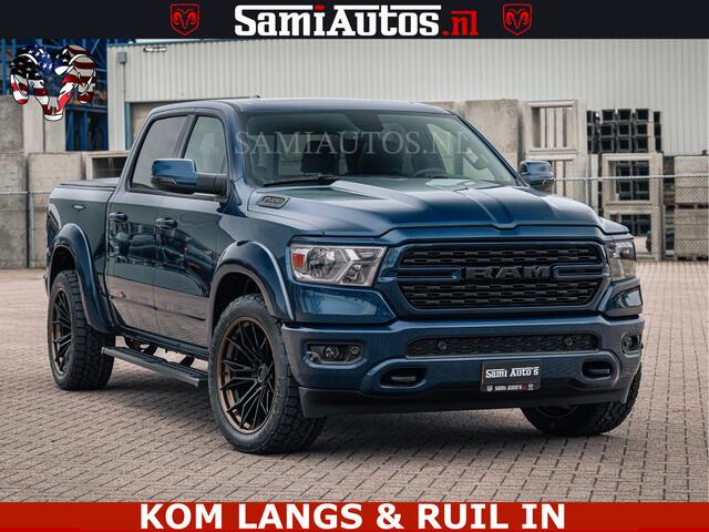 Dodge RAM PICKUP SPORT | 5.7 V8 4x4 HEMI | PANORAMA DAK | GROOTSCHEM 12 INCH | LPG | Patriot Blue CREW CAB | DUBBELE CABINE | 5 PERSOONS | DC | VOORRAAD NR 2555 - 3325