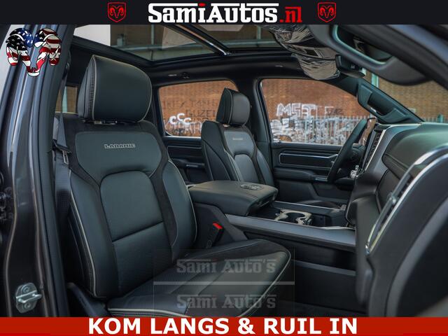Dodge RAM PICKUP HALK PACK | 360 CAMERA | ADAPTIVE CRUSE | PANODAK | VOLLE UITVOERING | LARAMIE NIGHT | 5.7 V8 HEMI 402PK 4x4 | CREWCAB 5 PERSOONS | GRIJSKENTEKEN | Granite Crystal Metallic Mijn Voorraad Nr 1998 - 24130