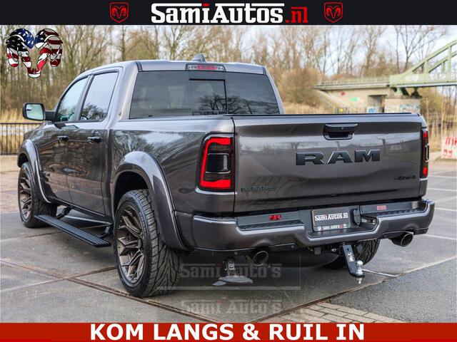 Dodge RAM PICKUP HALK PACK | 360 CAMERA | ADAPTIVE CRUSE | PANODAK | VOLLE UITVOERING | LARAMIE NIGHT | 5.7 V8 HEMI 402PK 4x4 | CREWCAB 5 PERSOONS | GRIJSKENTEKEN | Granite Crystal Metallic Mijn Voorraad Nr 1998 - 24130