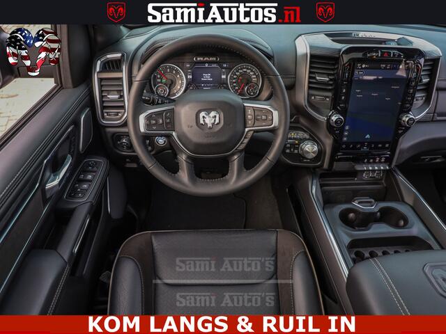 Dodge RAM PICKUP HALK PACK | 360 CAMERA | ADAPTIVE CRUSE | PANODAK | VOLLE UITVOERING | LARAMIE NIGHT | 5.7 V8 HEMI 402PK 4x4 | CREWCAB 5 PERSOONS | GRIJSKENTEKEN | Granite Crystal Metallic Mijn Voorraad Nr 1998 - 24130