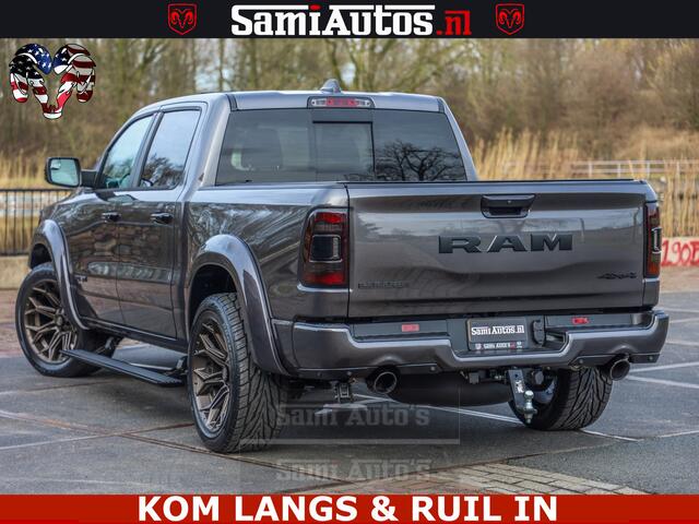 Dodge RAM PICKUP HALK PACK | 360 CAMERA | ADAPTIVE CRUSE | PANODAK | VOLLE UITVOERING | LARAMIE NIGHT | 5.7 V8 HEMI 402PK 4x4 | CREWCAB 5 PERSOONS | GRIJSKENTEKEN | Granite Crystal Metallic Mijn Voorraad Nr 1998 - 24130