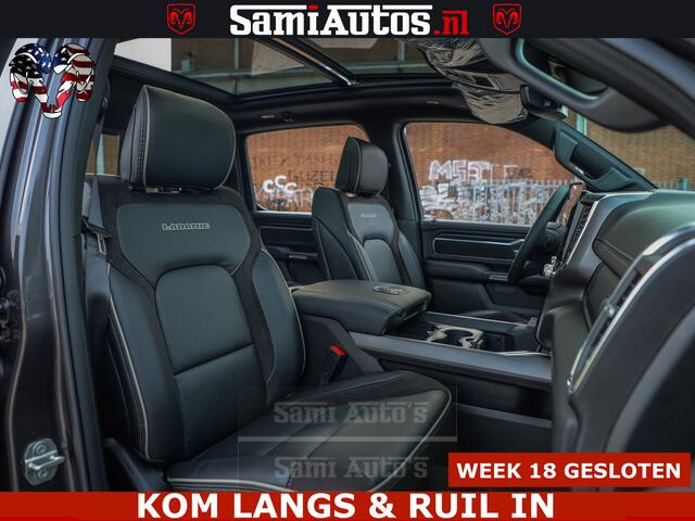 Dodge RAM PICKUP HULK PACK | 360 CAMERA | ADAPTIVE CRUSE | PANODAK | VOLLE UITVOERING | LARAMIE NIGHT | 5.7 V8 HEMI 402PK 4x4 | CREWCAB 5 PERSOONS | GRIJSKENTEKEN | Granite Crystal Metallic Mijn Voorraad Nr 1998 - 24130