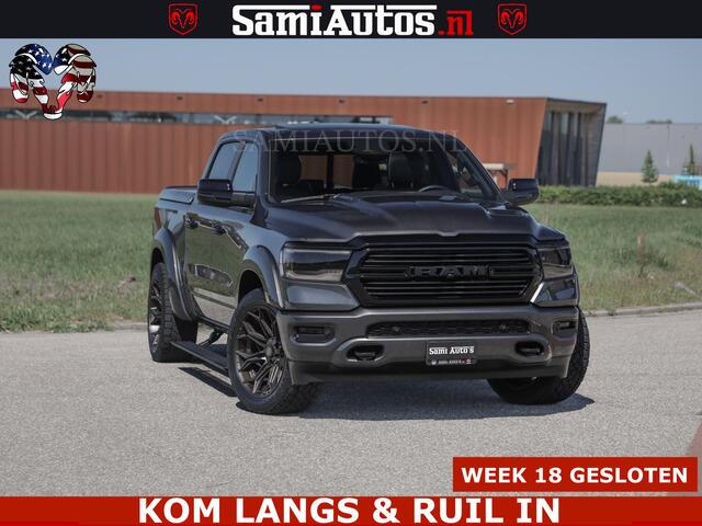 Dodge RAM PICKUP HULK PACK | 360 CAMERA | ADAPTIVE CRUSE | PANODAK | VOLLE UITVOERING | LARAMIE NIGHT | 5.7 V8 HEMI 402PK 4x4 | CREWCAB 5 PERSOONS | GRIJSKENTEKEN | Granite Crystal Metallic Mijn Voorraad Nr 1998 - 24130
